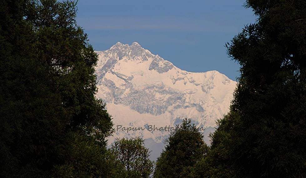 Chatakpur village houses and hills
