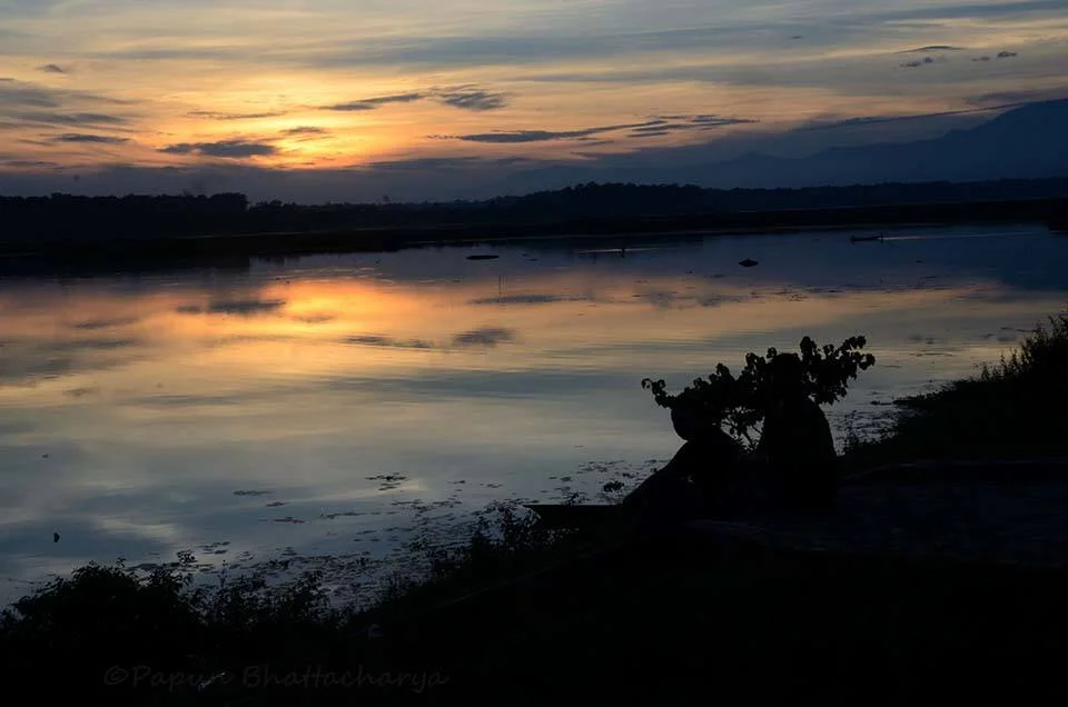 Gajoldoba landscape at sunset